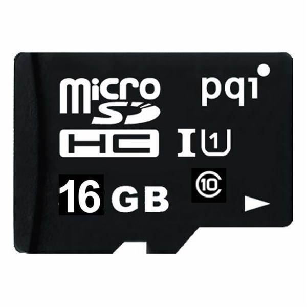 Pqi UHS-I U1 Class 10 85MBps microSDHC With Adapter - 16GB، کارت حافظه microSDHC پی کیو آی کلاس 10 استاندارد UHS-I U1 سرعت 85MBps همراه با آداپتور SD ظرفیت 16 گیگابایت
