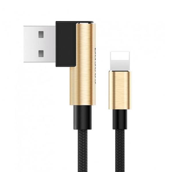 Baseus Yart Elbow USB To Lightning Cable 1m، کابل تبدیل USB به لایتنینگ باسئوس مدل Yart Elbow به طول 1 متر
