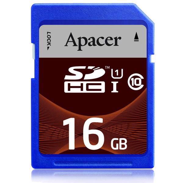 Apacer Memory Card SDHC UHS-I Class 10 - 16GB، کارت حافظه اس دی اپیسر کلاس 10 - 16 گیگابایت