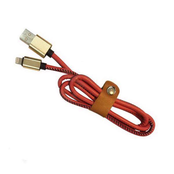 کابل تبدیل USB به لایتینگ Premium مدل چرمی به طول 2متر
