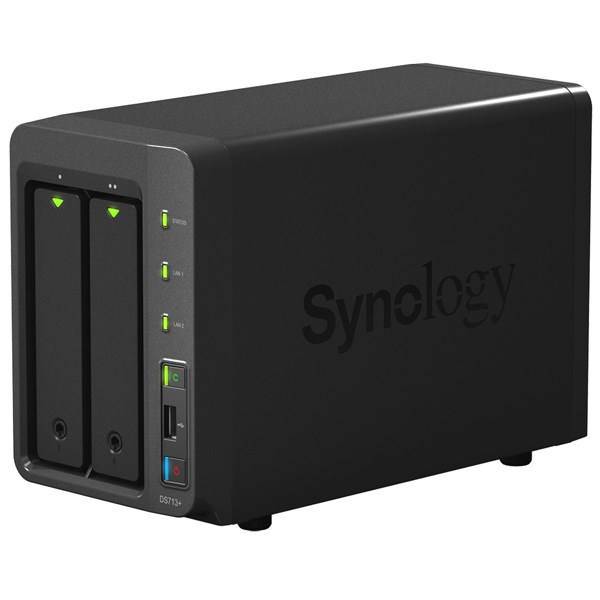 Synology DiskStation DS713+ 2-Bay NAS Server، ذخیره ساز تحت شبکه 2Bay سینولوژی مدل دیسک استیشن +DS713