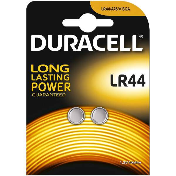 Duracell LR44 A76 Battery Pack Of 2، باتری سکه‌ ای دوراسل مدل LR44 A76 بسته 2 عددی