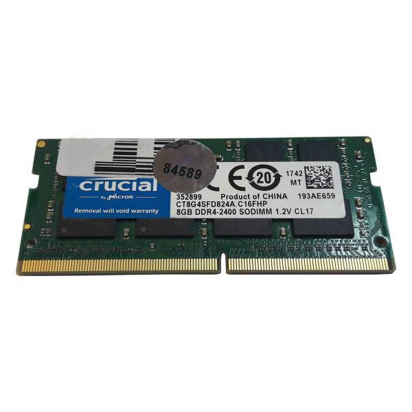 Crucial DDR4 2400S MHz CL17 RAM 8GB، رم لپ تاپ کروشیال مدلDDR4 2400S MHz CL17 ظرفیت 8 گیگابایت