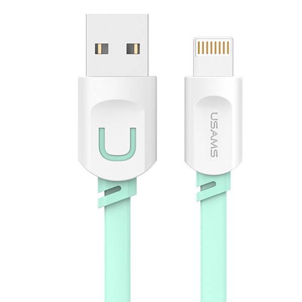 Usams Charge And Sync USB To Lightning Cable 1m، کابل تبدیل USB به لایتنینگ یوسمز مدل Charge And Sync طول 1 متر