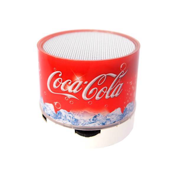 Coca Cola Design Portable Bluetooth Speaker، اسپیکر بلوتوثی قابل حمل طرح Coca Cola چراغ دار