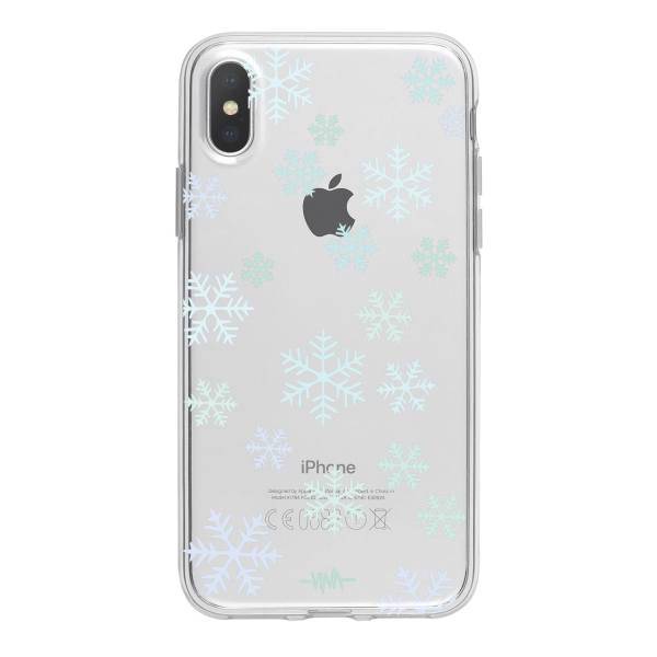 Snowflakes Case Cover For iPhone X / 10، کاور ژله ای وینا مدل Snowflakes مناسب برای گوشی موبایل آیفون X / 10