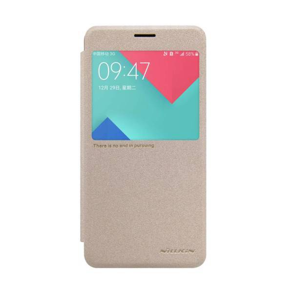 Nillkin New Leather Sparkle Flip Cover For Samsung Galaxy A7 2016، کیف کلاسوری نیلکین مدل New Leather Sparkle مناسب برای گوشی موبایل سامسونگ Galaxy A7 2016