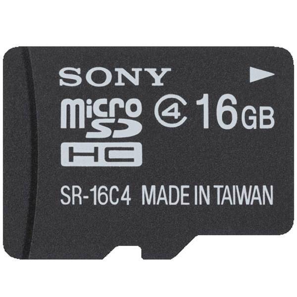 Sony MicroSD Class 4 - 16GB with Adapter، کارت حافظه ی میکرو SD سونی کلاس 4 - 16 گیگابایت با آداپتور
