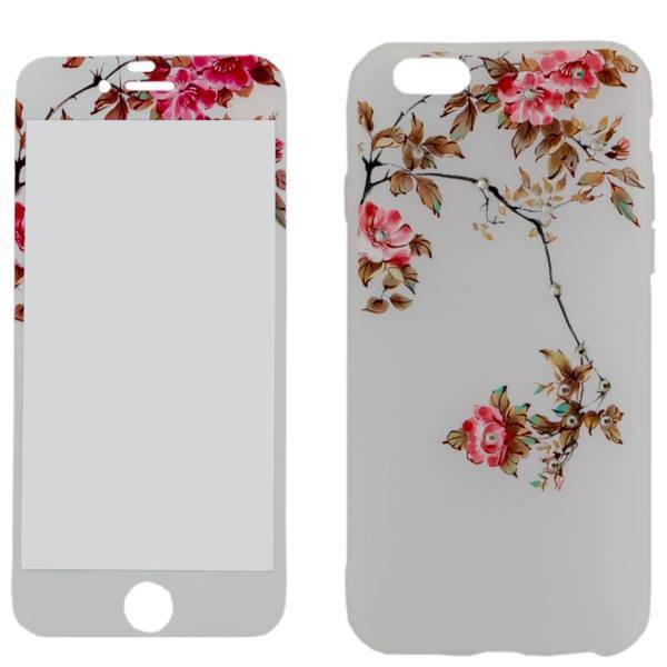 C Case Cover For Apple iPhone 6/6s، کاور ژله ای C Case مدل طرح دار مناسب برای گوشی موبایل آیفون 6/6s به همراه محافظ صفحه نمایش