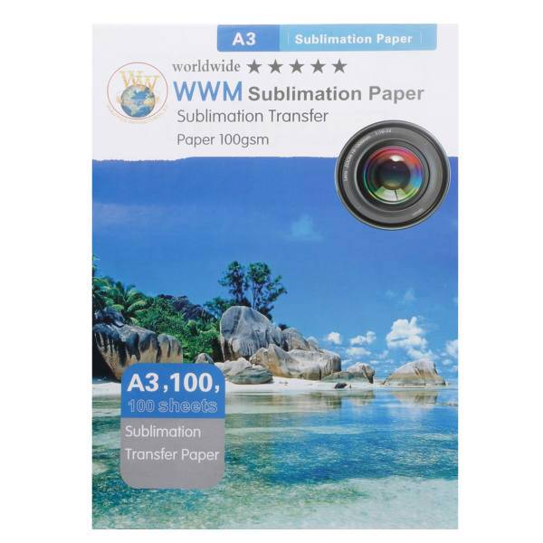 WorldWide Sublimation Paper A3 Pack Of 100، کاغذ ورلدواید مدل Sublimation سایز A3 بسته 100 عددی