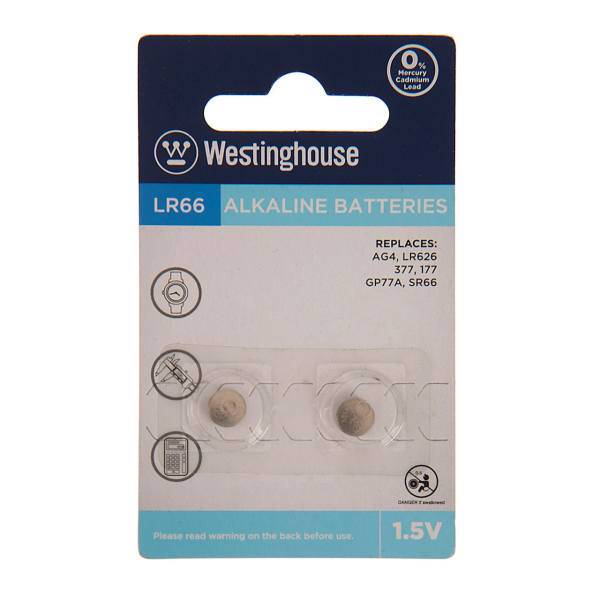 Westinghouse LR66 Alkaline Battery For Watches، باتری ساعت وستینگ هاوس مدل LR66