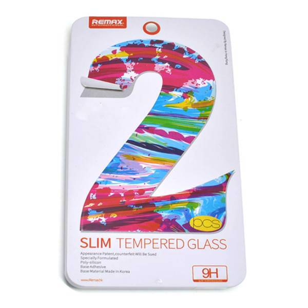 محافظ صفحه نمایش گلس ریمکس مدل Slim Tempered Glass مناسب برای گوشی اپل آیفون 6/6s/7 بسته 2 عددی
