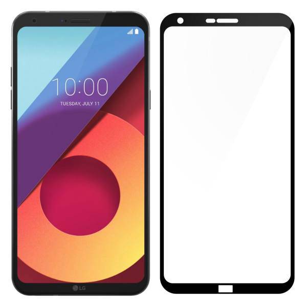 Tempered Full Cover Glass Screen Protector For LG Q6، محافظ صفحه نمایش شیشه ای تمپرد مدل Full Cover مناسب برای گوشی موبایل ال جی Q6