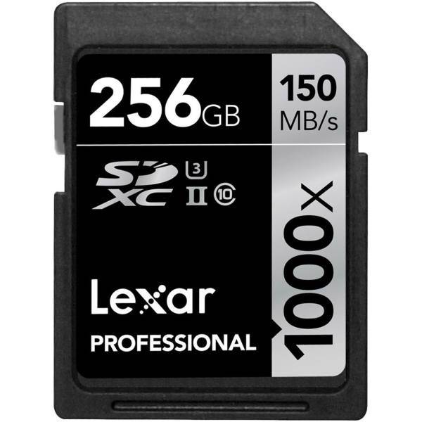 Lexar Professional Class 10 UHS-II U3 150MBps SDXC - 256GB، کارت حافظه SDXC لکسار مدل Professional کلاس 10 استاندارد UHS-II U3 سرعت 150MBps ظرفیت 256 گیگابایت