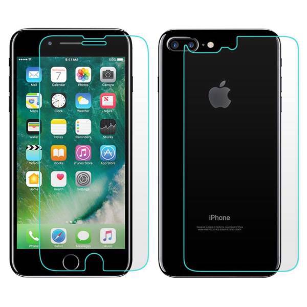 Back And Front Tempered Glass Screen Protector For Apple iPhone 7 Plus، محافظ صفحه نمایش و پشت شیشه ای تمپرد مناسب برای گوشی موبایل اپل آیفون 7 پلاس
