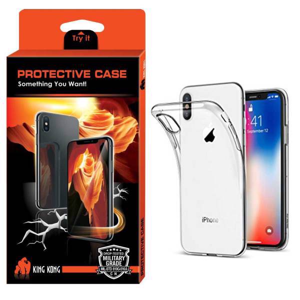 Hyper Protector King Kong Glass Screen Protector For Apple Iphone X / 10، کاور کینگ کونگ مدل Protective TPU مناسب برای گوشی اپل آیفون X/10