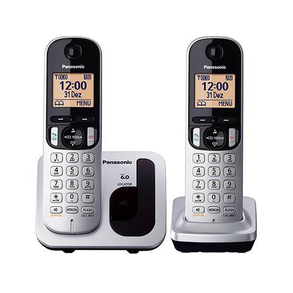 Panasonic KX-TGC212 Wireless Phone، تلفن بی سیم پاناسونیک مدل KX-TGC212