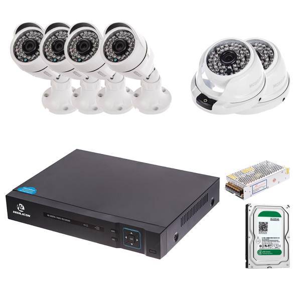 AHD Negron Retail Commercial Surveillance 6Camera، سیستم امنیتی ای اچ دی نگرون کاربری فروشگاهی 6 دوربین