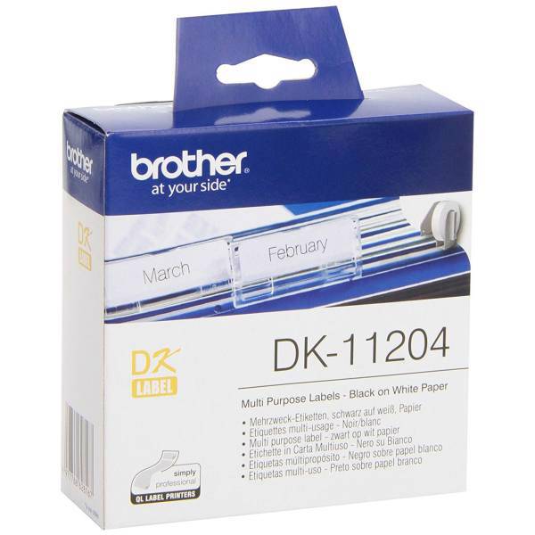 Brother DK-11204 Label Printer Label، برچسب پرینتر لیبل زن برادر مدل DK-11204