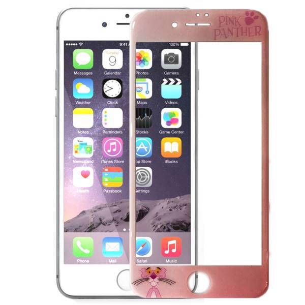 Ycumc Patterned Glass Full Cover for Iphone 6، محافظ صفحه نمایش شیشه ای یوسومک مدل full cover طرح Pink Panther مناسب برای گوشی موبایل آیفون 6