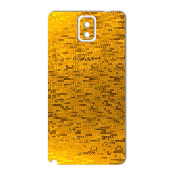 MAHOOT Gold-pixel Special Sticker for Samsung Note 3، برچسب تزئینی ماهوت مدل Gold-pixel Special مناسب برای گوشی Samsung Note 3