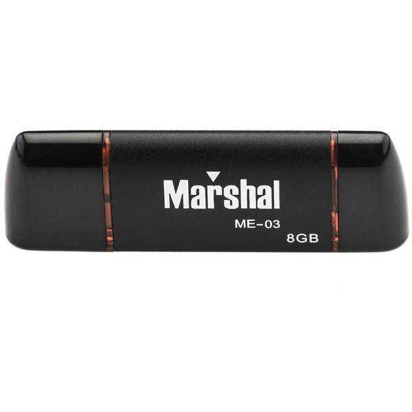 Marshal ME-03 USB 2.0 and OTG Flash Drive - 8GB، فلش مموری مارشال مدل ME-03 USB 2.0 and OTG ظرفیت 8 گیگابایت