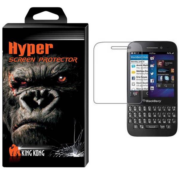 Hyper Protector King Kong Glass Screen Protector For Blackberry Q5، محافظ صفحه نمایش شیشه ای کینگ کونگ مدل Hyper Protector مناسب برای گوشی بلک بری Q5