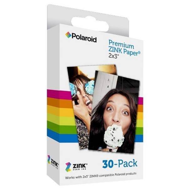 Polaroid Premium ZINK Photo Paper Pack Of 30، کاغذ چاپ سریع پولاروید مدل Premium ZINK بسته 30 عددی
