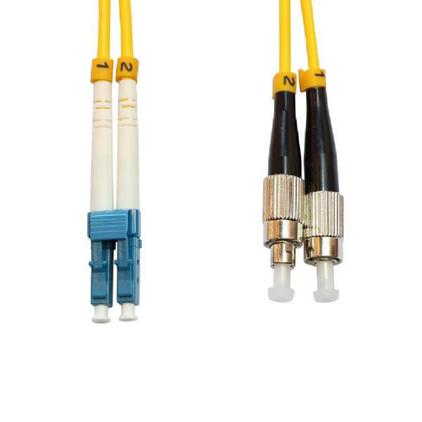 Pach cord fiber lc-fc single mode 5m espod، کابل پچ کورد فیبرنوری سینگل مود اسپاد مدل FC به LC طول 5 متر