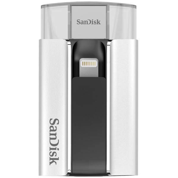 SanDisk iXpand USB and Lightning Flash Memory - 16GB، فلش مموری USB و Lightning سن دیسک مدل iXpand ظرفیت 16 گیگابایت
