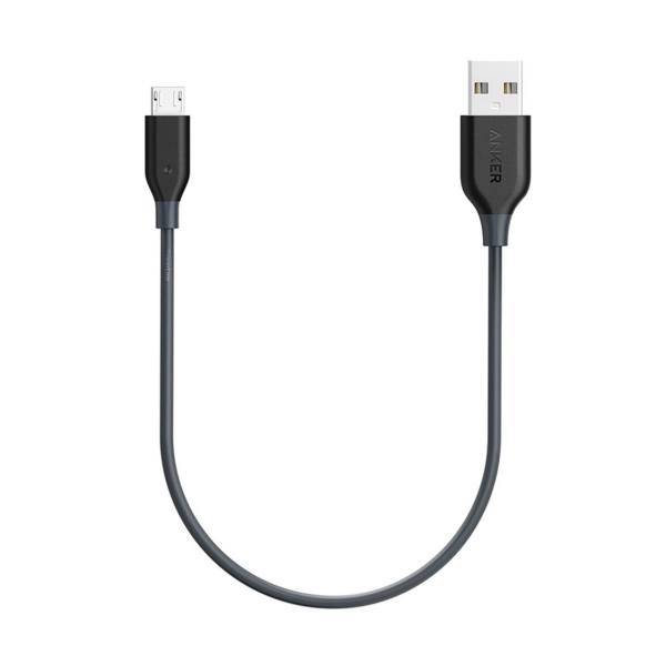 Anker A8131 PowerLine USB To MicroUSB Cable 30 cm، کابل تبدیل USB به microUSB انکر مدل A8131 PowerLine به طول 30 سانتی متر