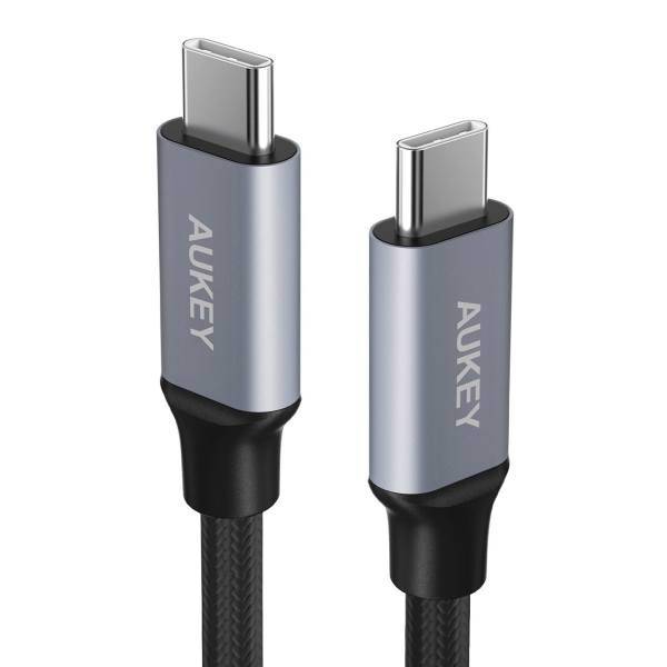 Aukey CB-CD6 USB-C To USB-C Cable 2m، کابل تبدیل USB-C به USB-C آکی مدل CB-CD6 طول 2 متر