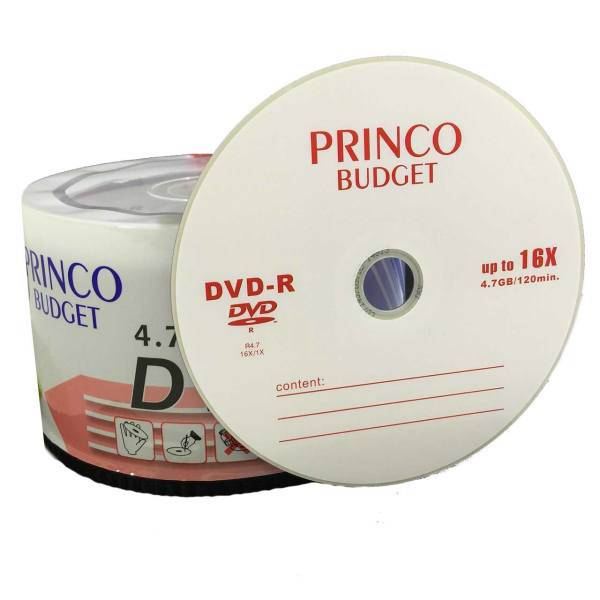 Princo DVD-R Pack of 50، دی وی دی خام پرینکو بسته 50 عددی