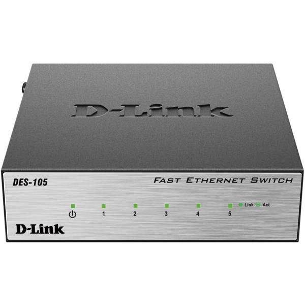 D-Link DES-105 5-Port Desktop Switch، سوییچ 5 پورت دسکتاپ دی-لینک مدل DES-105