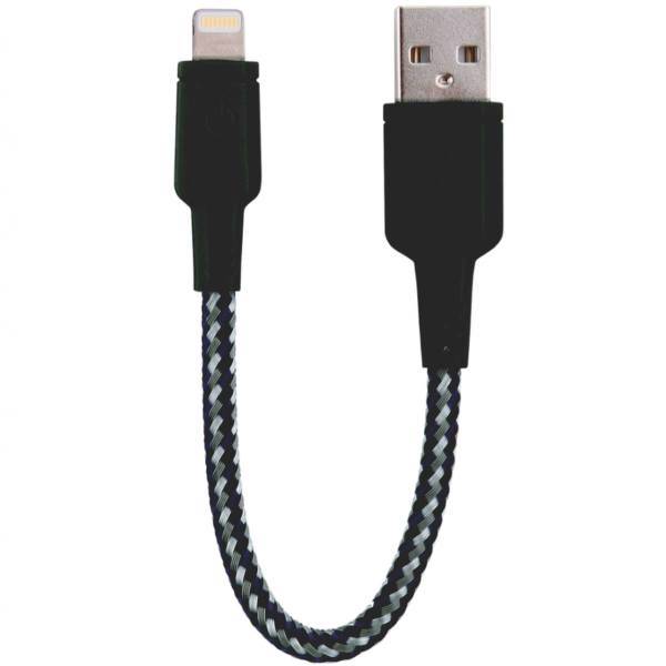 Energea Nylotough USB To Lightning Cable 16cm، کابل تبدیل USB به لایتنینگ انرجیا مدل Nylotough به طول 16 سانتی متر