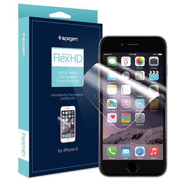 Spigen Steinheil Flex HD Screen Protector For Apple iPhone 6، محافظ صفحه نمایش اسپیگن مدل Steinheil Flex HD مناسب برای گوشی موبایل آیفون 6