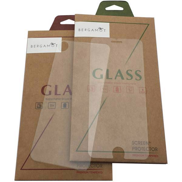 Bergamot Clear Front And Back Tempered Glass For iPhone 7/8، محافظ شیشه ای شفاف پشت و رو برگاموت مناسب برای آیفون 7/8