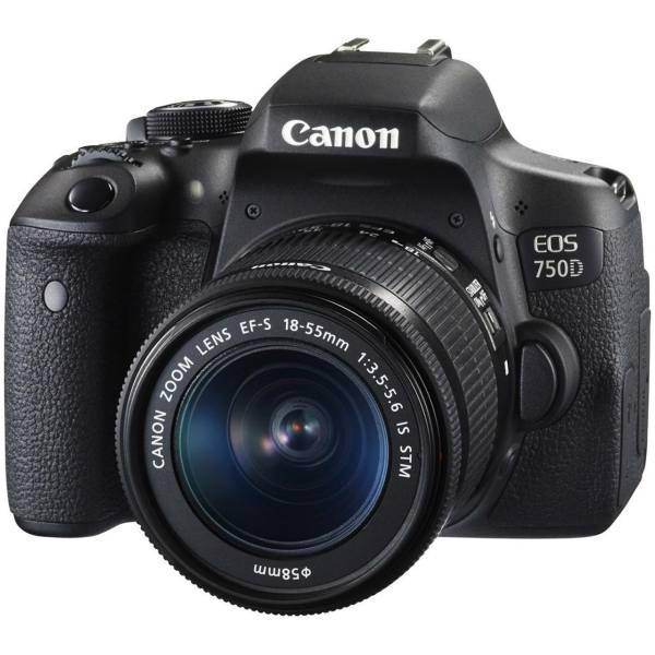 Canon EOS 750D Kit 18-55mm IS STM Digital Camera، دوربین دیجیتال کانن مدل EOS 750D به همراه لنز 55-18 میلی متر IS STM
