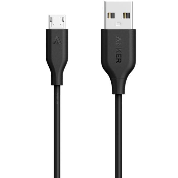 Anker A8132 PowerLine USB To microUSB Cable 0.9m، کابل تبدیل USB به microUSB انکر مدل A8132 PowerLine طول 0.9 متر