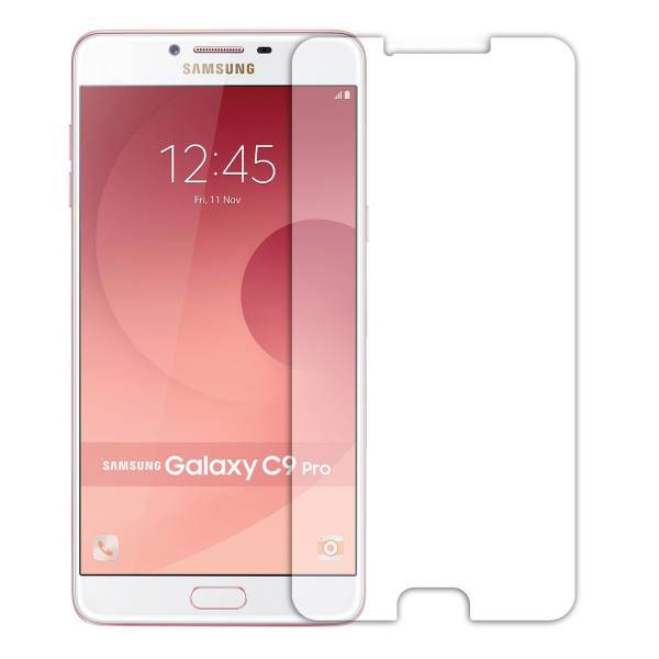 Tempered Glass Screen Protector For Samsung Galaxy C9 Pro، محافظ صفحه نمایش شیشه ای مدل Tempered مناسب برای گوشی موبایل سامسونگ Galaxy C9 Pro