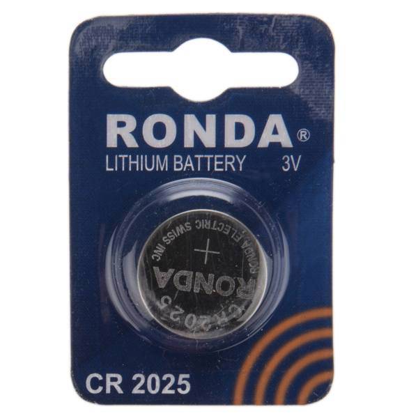 Ronda CR2025 minicell، باتری سکه ای روندا مدل CR2025
