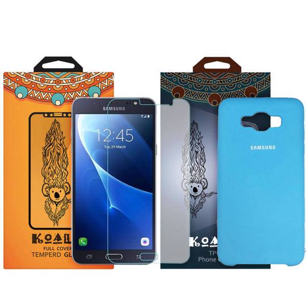 کاور کوالا مدل سیلیکونی مناسب برای گوشی موبایل سامسونگ Galaxy J7 2016 به همراه محافظ صفحه نمایش