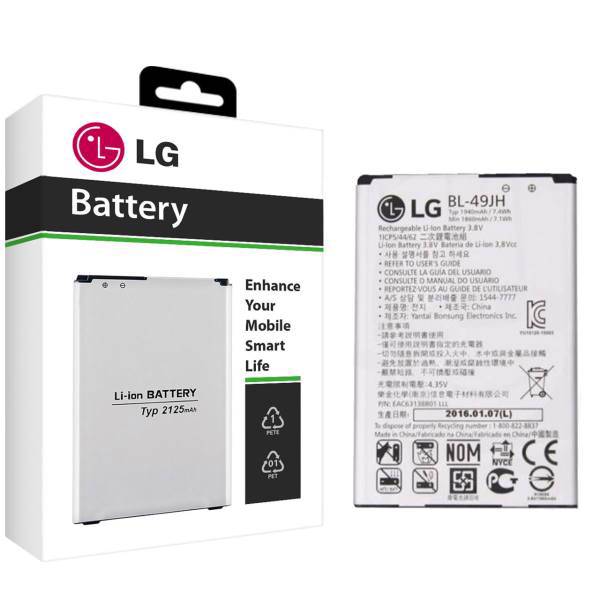 LG BL-49JH 1940mAh Mobile Phone Battery For LG K4، باتری موبایل ال جی مدل BL-49JH با ظرفیت 1940mAh مناسب برای گوشی های موبایل ال جی K4