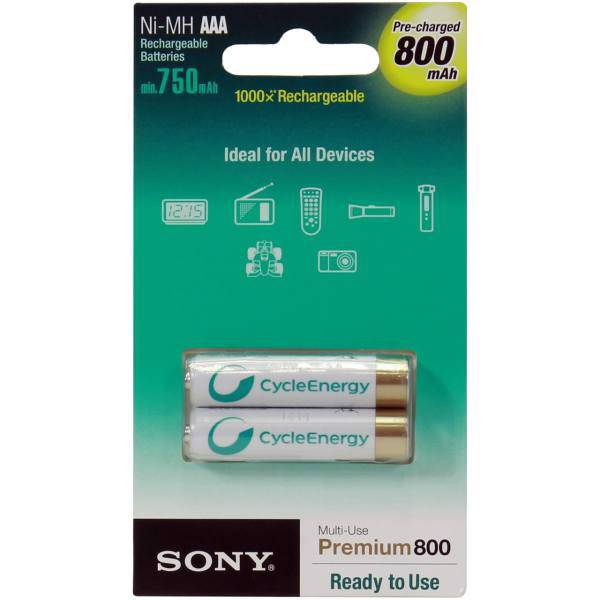 Sony NH-AAA-B2KN Battery Pack Of 2، باتری نیم قلمی سونی مدل NH-AAA-B2KN بسته 2 عددی