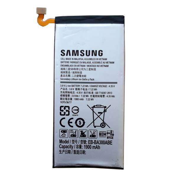 Samsung EB-BA300ABE For A3/A300 Mobile Battery 1900mAh، باتری سامسونگ مدل EB-BA300ABE مناسب برای گوشی موبایل A3/A300 ظرفیت 1900mAh