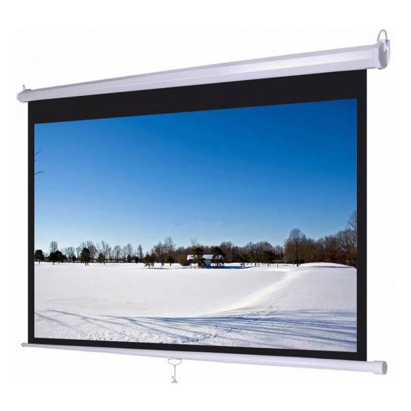 High quality manual projection screen 150cm، پرده نمایش دستی پروژکتور اسکوپ پارچه عالی سایز 150x150