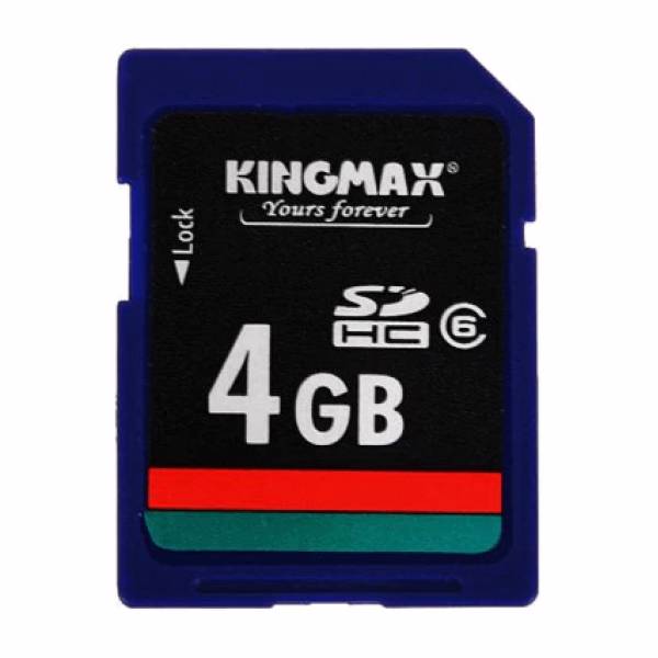 Kingmax Memory Card SDHC 4GB-Class 6، کارت حافظه SDHC کینگ مکس کلاس 6 ظرفیت 4 گیگابایت