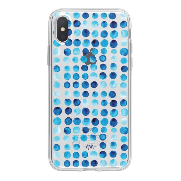 Polka Dots Case Cover For iPhone X/10، کاور ژله ای وینا مدل Polka Dots مناسب برای گوشی موبایل آیفون X / 10