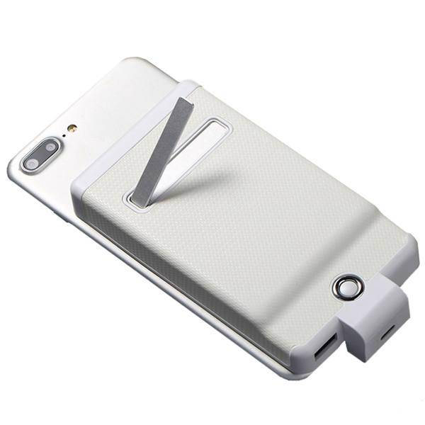 Wake Up Back Clip Power Bank 8000mAh For iPhone 7 Plus، شارژر همراه ویکآپ ورلد مدل Back Clip Power ظرفیت 8000 میلی آمپر ساعت و خروجی usbاضافه مناسب برای iphone 7 Plus