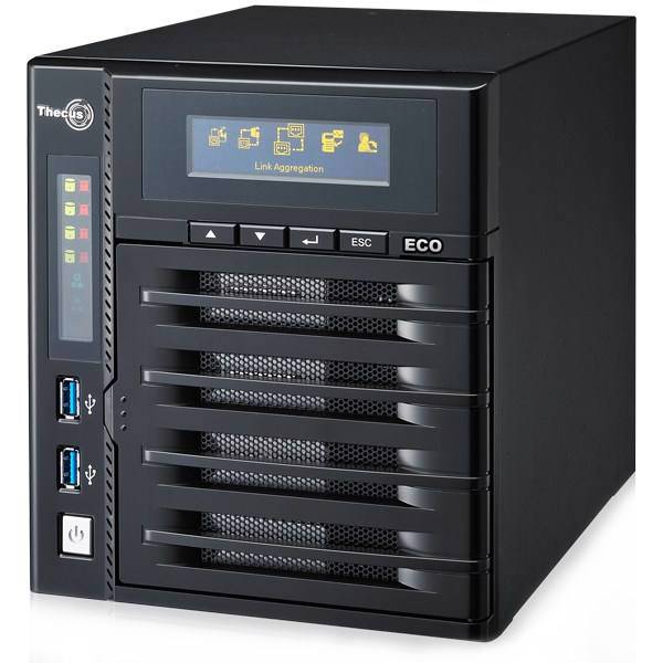 Thecus N4800Eco 4-Bay NAS ServeriskLess، ذخیره ساز تحت شبکه 4Bay دکاس مدل N4800Eco بدون هارد دیسک